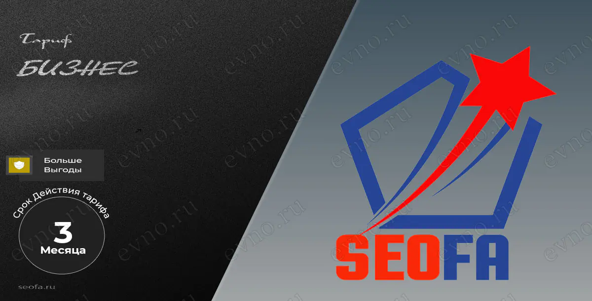 Тариф «Бизнес» на 3 Месяца Seofa